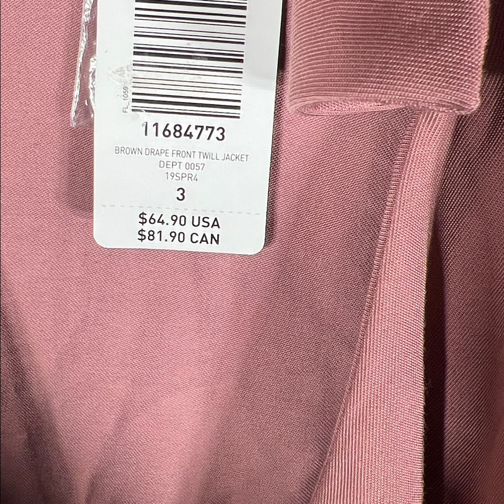 Torrid Twill Drape Front Jacket Size 3 - Picture 7 of 16